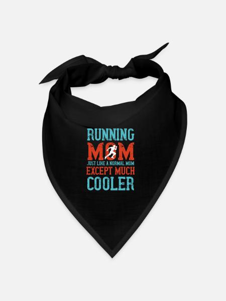 Running Joggen Laufen - Bandana Dreieckstuch - Schwarz