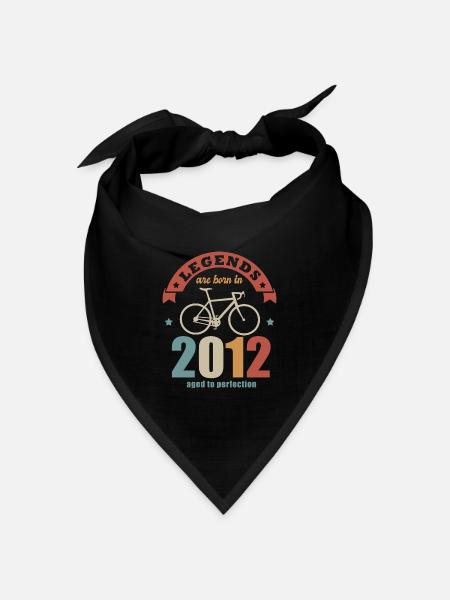 Radsport-Bike-Jubiläum Jahrgang 2012 10 Jahre - Bandana Dreieckstuch - Schwarz