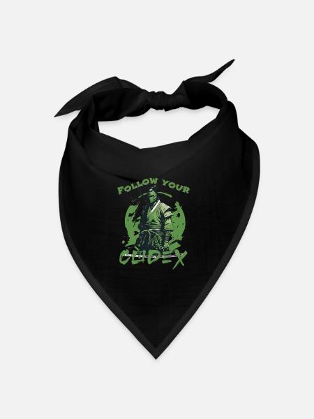 Folgen Sie Ihrem Kodex - Bandana Dreieckstuch - Schwarz