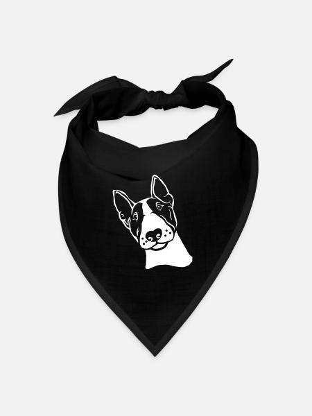 Miniatur Bullterrier - Bandana Dreieckstuch - Schwarz