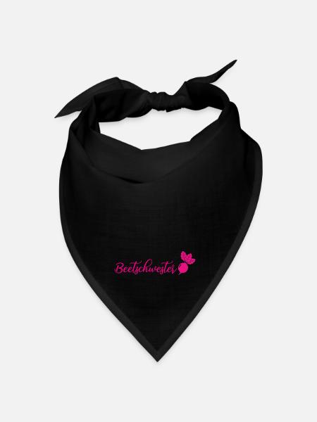 Beetschwester - Bandana Dreieckstuch - Schwarz
