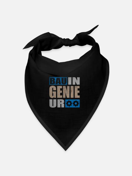 Bauingenieur Ingenieur Student Mechaniker Physik - Bandana Dreieckstuch - Schwarz