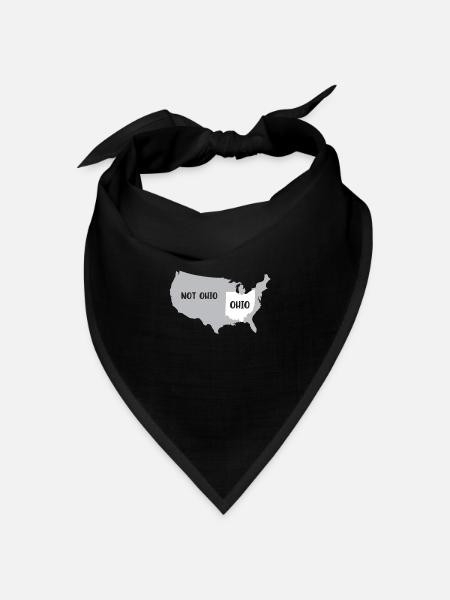 Ohio nicht Ohio Design für stolze Leute aus Ohioan - Bandana Dreieckstuch - Schwarz