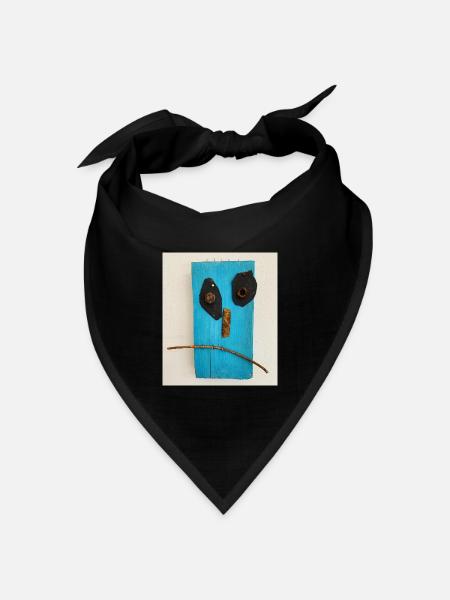 UNHAPPY - Bandana Dreieckstuch - Schwarz