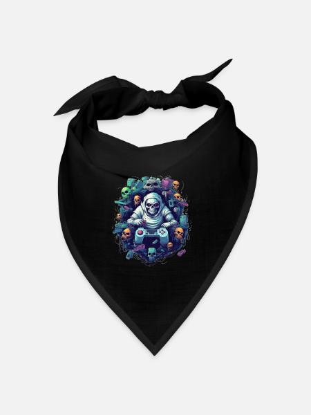 Dark Gamer - Bandana Dreieckstuch - Schwarz