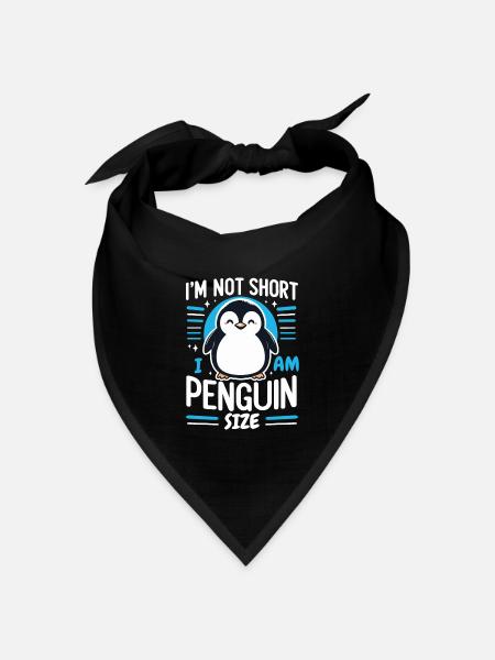 Pinguin Pinguine Tier - Bandana Dreieckstuch - Schwarz