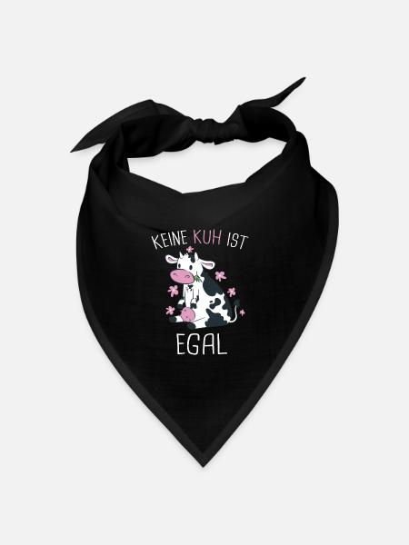 Vegetarier Veganer Tierschutz Tierrecht Veggie - Bandana Dreieckstuch - Schwarz