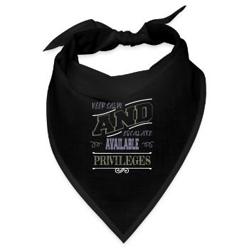 anonymous expect us gift idea - Bandana Dreieckstuch - Schwarz - Vorne