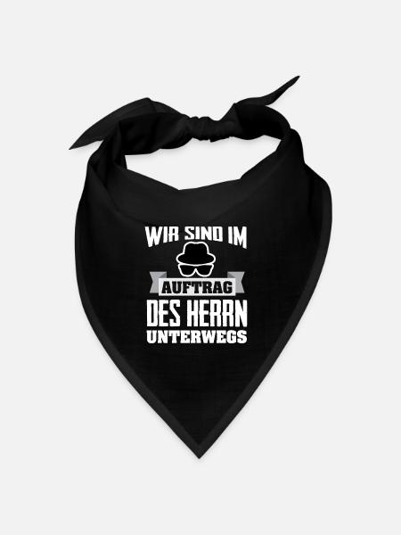 Im Auftrag des Herrn - Bandana Dreieckstuch - Schwarz