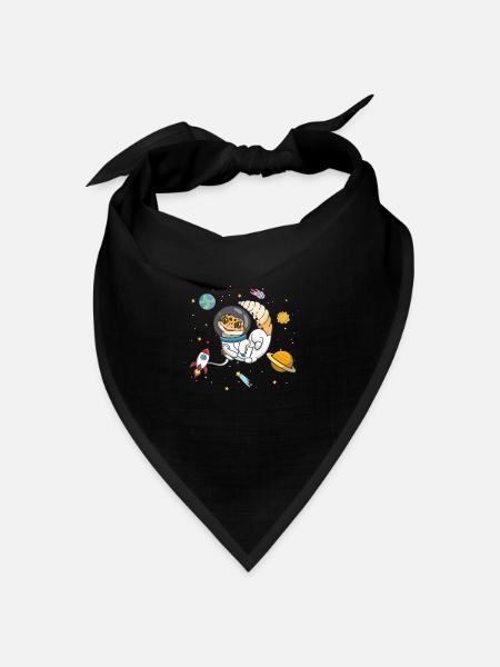 Leopardgecko - Bandana Dreieckstuch - Schwarz
