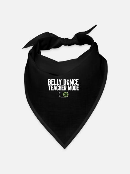 Bauchtanz Bauchtänzerin Lehrerin Tänzerin Geschenk - Bandana Dreieckstuch - Schwarz