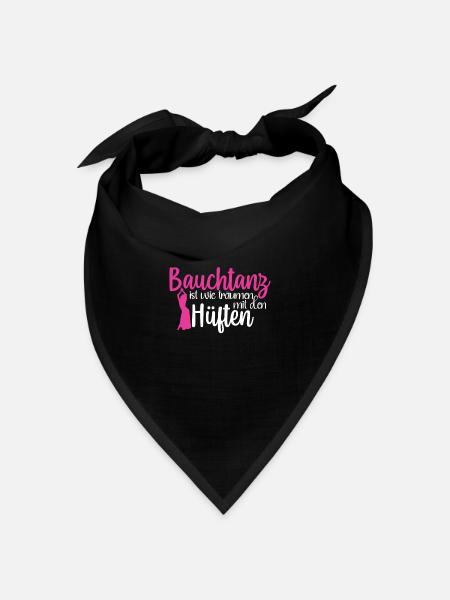 Bauchtanz Ist Träumen Mit Den Hüften Bauchtänzerin - Bandana Dreieckstuch - Schwarz