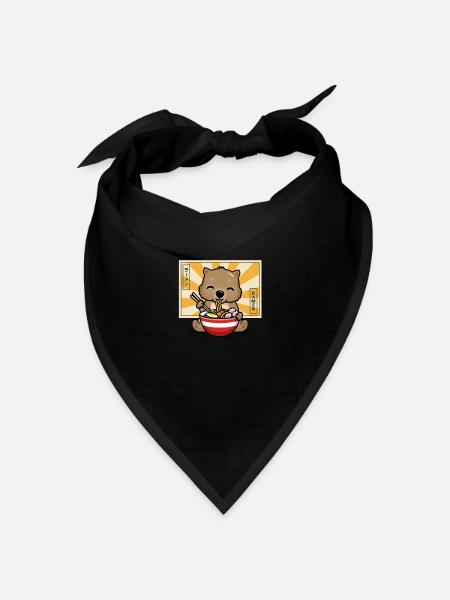 Wombat - Bandana Dreieckstuch - Schwarz