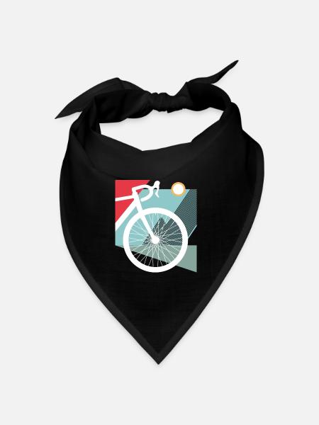 Schotter, Mountainbike, Leidenschaft Radfahren, Radfahrer - Bandana Dreieckstuch - Schwarz