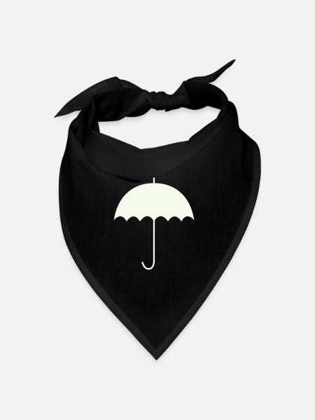 regenschirm - Bandana Dreieckstuch - Schwarz