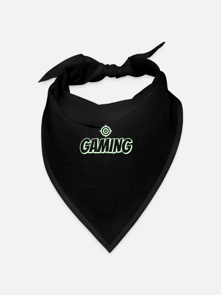 Zielkreuz Gaming Logo - Bandana Dreieckstuch - Schwarz