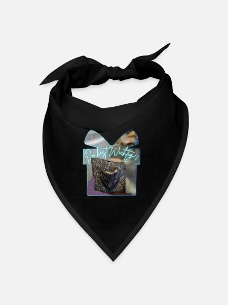 Du bist Wichtig - Bandana Dreieckstuch - Schwarz