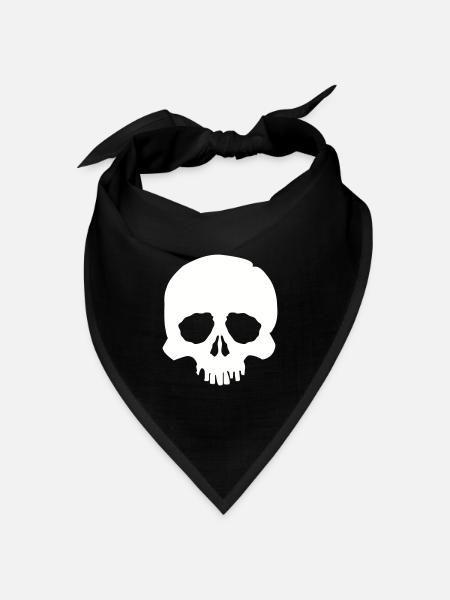 skull - Bandana Dreieckstuch - Schwarz