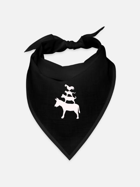 Bremer Stadtmusikanten Märchen Gebrüder Grimm - Bandana Dreieckstuch - Schwarz