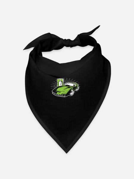 Elektroauto - Bandana Dreieckstuch - Schwarz