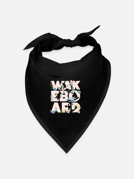 WAKEBOARD Wakeboarding Wakeboarder - Bandana Dreieckstuch - Schwarz