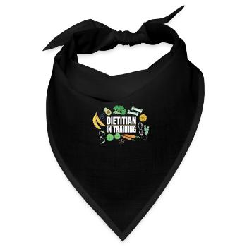 Ernährungswissenschaftler Eingetragene - Bandana Dreieckstuch - Schwarz - Vorne