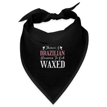 Kosmetikerin Brasilianisches Waxing - Bandana Dreieckstuch - Schwarz - Vorne