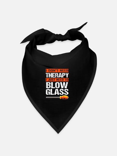 Glas Glasbläser - Bandana Dreieckstuch - Schwarz