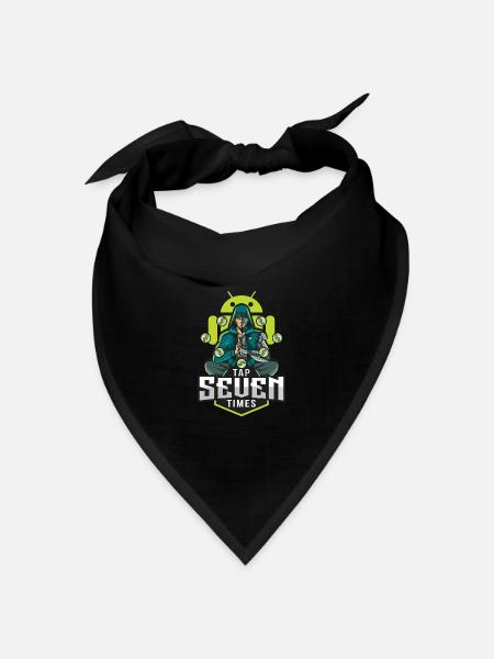 Android-Entwicklermodus - Bandana Dreieckstuch - Schwarz