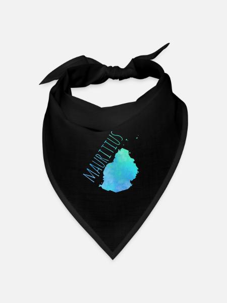 Mauritius - Bandana Dreieckstuch - Schwarz