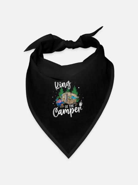 King Of The Camper - Bandana Dreieckstuch - Schwarz