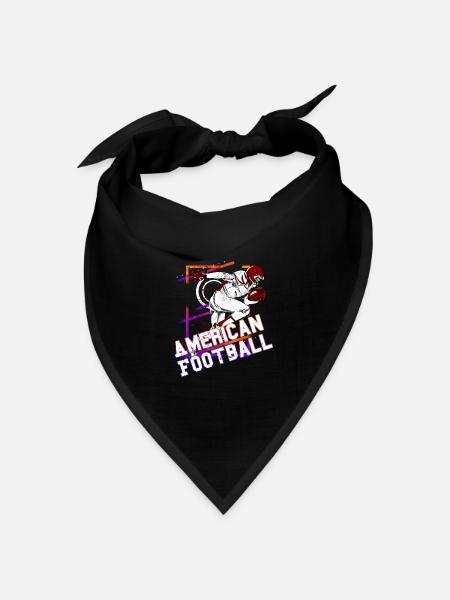 American Football Spieler Footballspieler Sport - Bandana Dreieckstuch - Schwarz