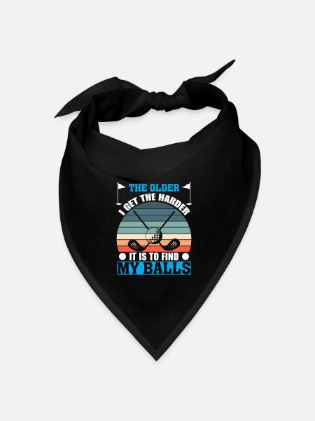 Je Älter Ich Werde Desto Schwieriger Ist Es Mein - Bandana Dreieckstuch - Schwarz
