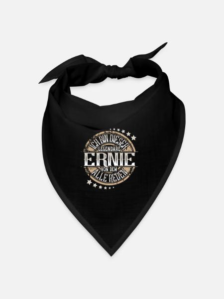 Ernie - Bandana Dreieckstuch - Schwarz