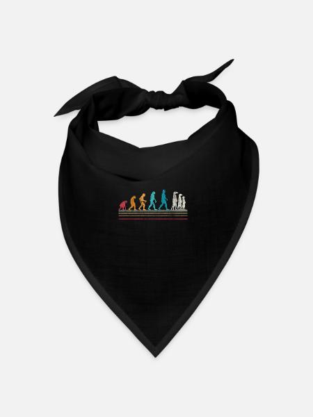 Erdmännchen Evolution Erdmännchen - Bandana Dreieckstuch - Schwarz