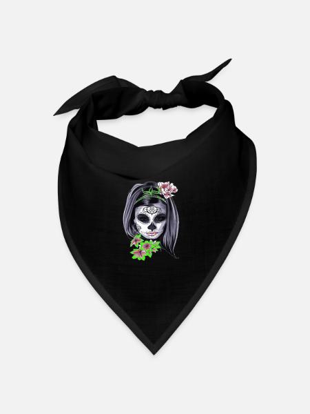 Maskierung zum Fasching - Bandana Dreieckstuch - Schwarz