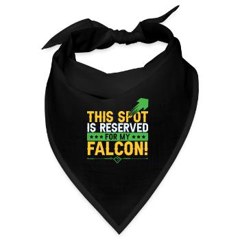 falknerei spruch - Bandana Dreieckstuch - Schwarz - Vorne