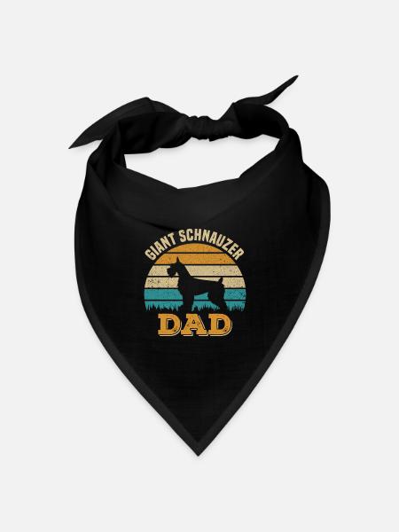 Schnauzer - Bandana Dreieckstuch - Schwarz