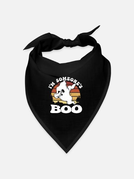Lustiges Halloween Ghost Shirt - I'm Someone's Boo - Bandana Dreieckstuch - Schwarz