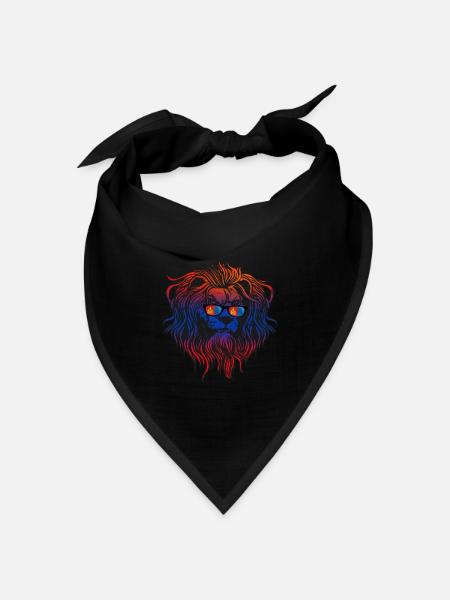 Mongolei - Bandana Dreieckstuch - Schwarz