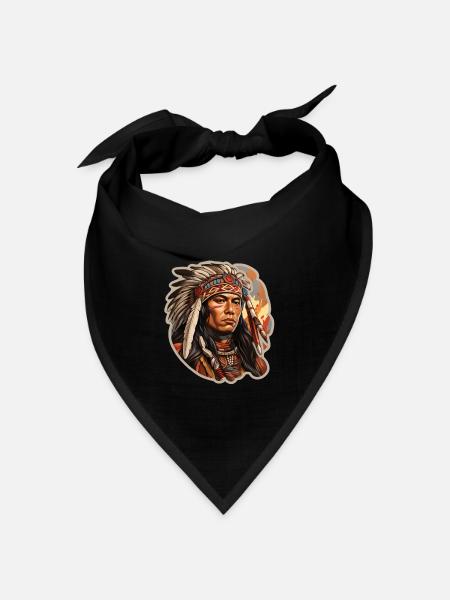 Native American - Bandana Dreieckstuch - Schwarz