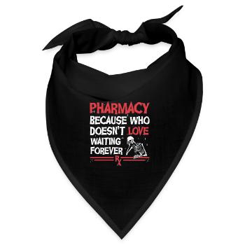 Pharmacy Halloween - Bandana Dreieckstuch - Schwarz - Vorne