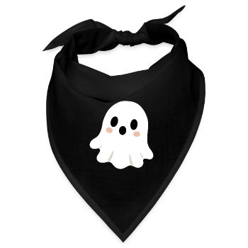 Niedlicher Geist - Bandana Dreieckstuch - Schwarz - Vorne