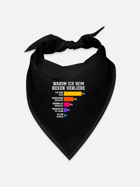 Warum ich beim Boxen verliere Boxen - Bandana Dreieckstuch - Schwarz