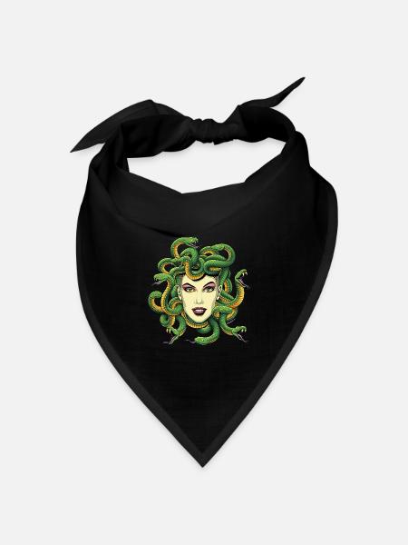 Medusa 2021 - Yobeeno.com - Bandana Dreieckstuch - Schwarz