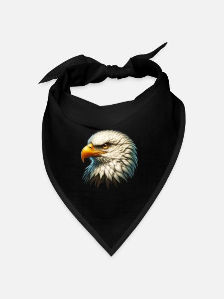 Adler - Bandana Dreieckstuch - Schwarz