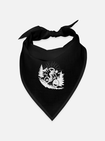 MTB Mountainbike - Bandana Dreieckstuch - Schwarz