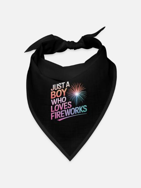 Pyrotechniker Feuerwerk Pyrotechnik - Bandana Dreieckstuch - Schwarz