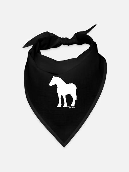 schimmel-kaltblut - Bandana Dreieckstuch - Schwarz