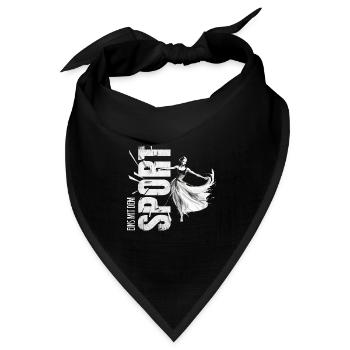 Eins mit dem Sport - Tanzen - Bandana Dreieckstuch - Schwarz - Vorne